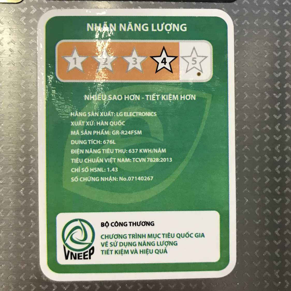 Tủ lạnh LG Side by side inverter 725 lít GR-R24FSM