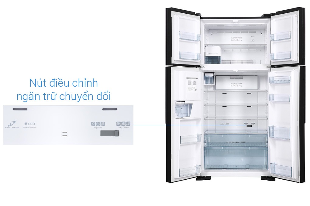 Tủ lạnh Hitachi Inverter 540 lít R-FW690PGV7X(GBK)