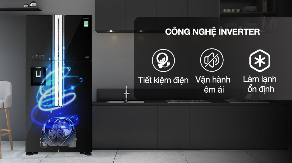 Tủ lạnh Hitachi Inverter 540 lít R-FW690PGV7(GBK)