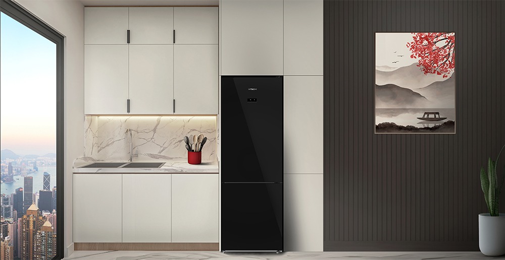 Tủ lạnh Hitachi Inverter 323 lít HRBN6340DGBKVN