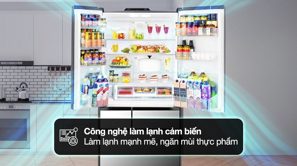 Tủ lạnh 6 cánh Hitachi inverter 735 lít R-ZX740KV(X)