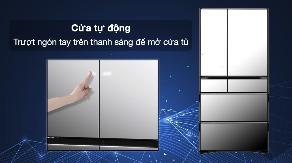 Tủ lạnh 6 cánh Hitachi inverter 735 lít R-ZX740KV(X)