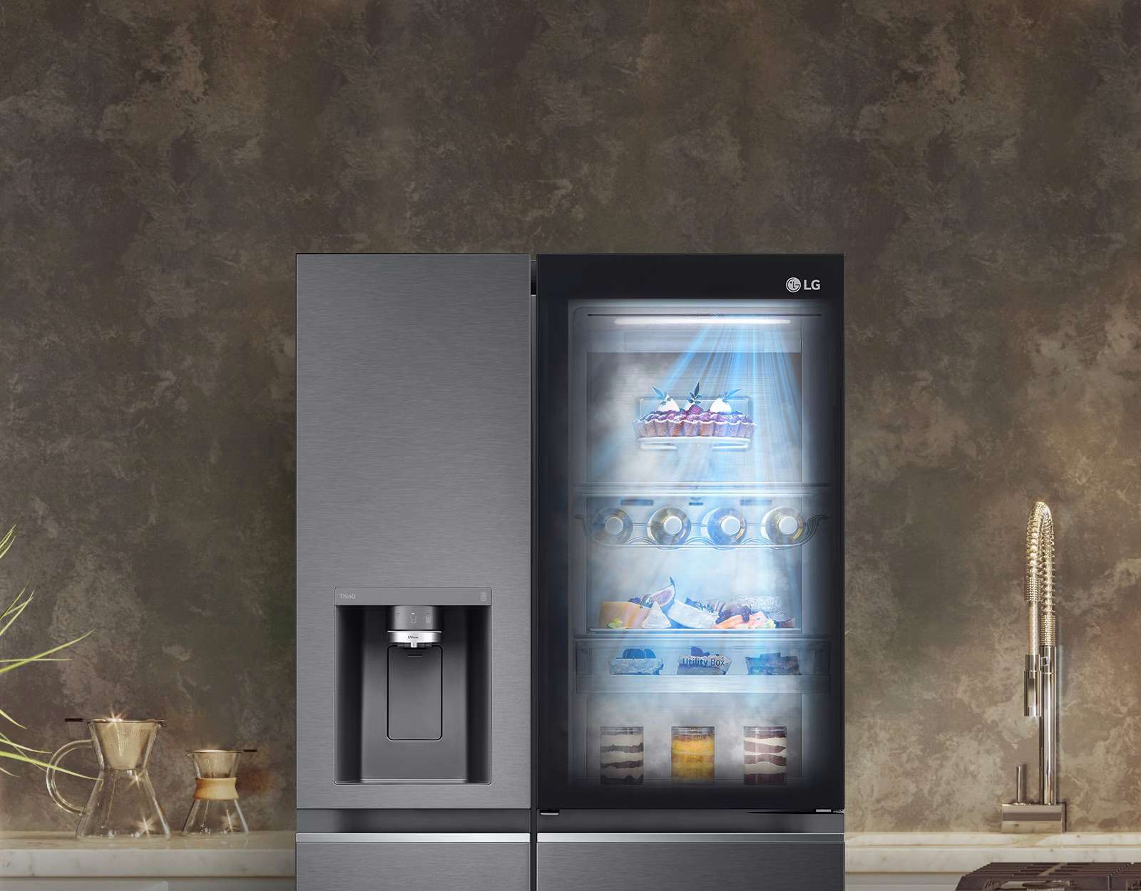 Tủ lạnh SBS LG GR-X257BL 635 lít InstaView