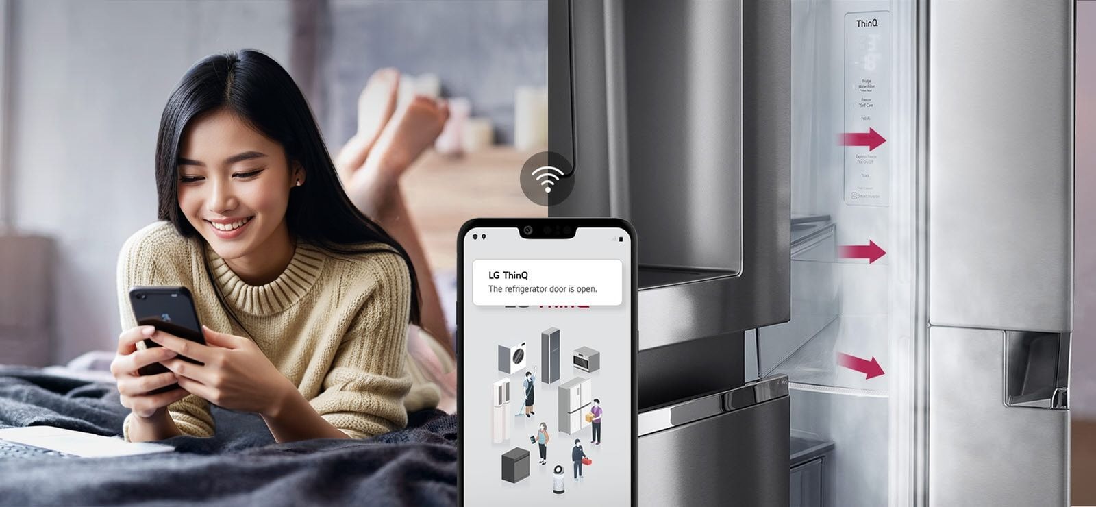 Tủ lạnh SBS LG GR-X257BL 635 lít InstaView