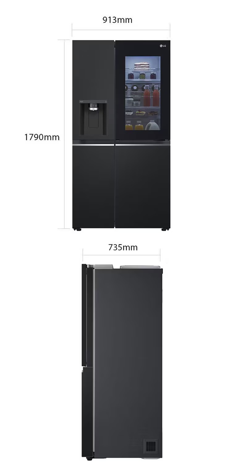 Tủ lạnh LG 635 lít Side By Side InstaView GR-G257BL