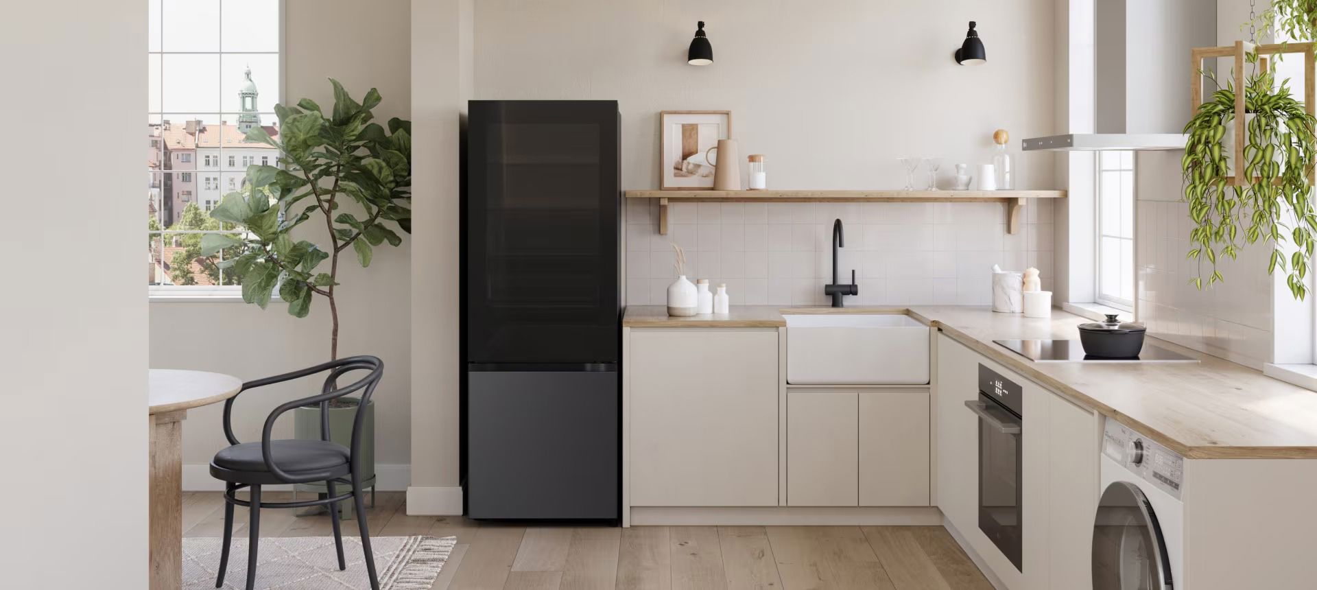 Tủ lạnh LG Inverter InstaView™ 340 lít LBB33BLMAI