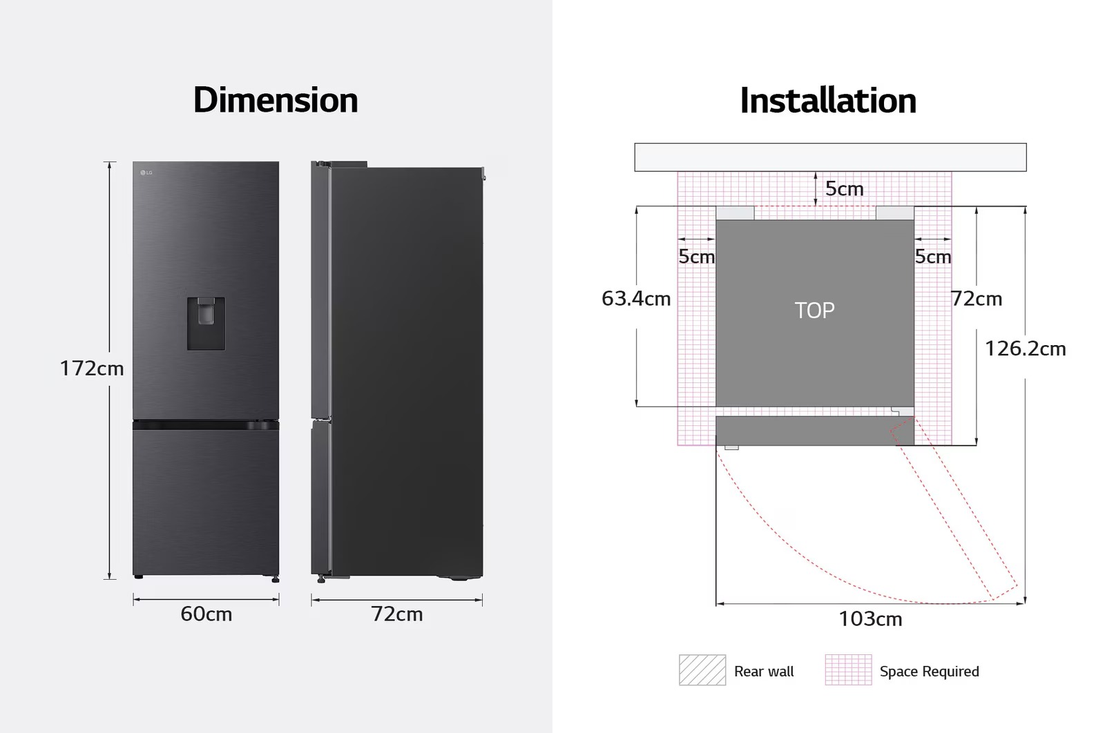 Tủ lạnh LG Inverter 332 lít LBD33BLMA