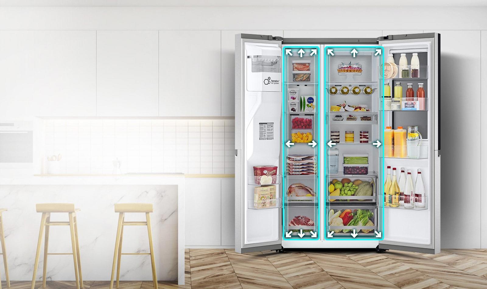 Tủ lạnh LG Inverter 641 lít Side By Side LSI63BLMA
