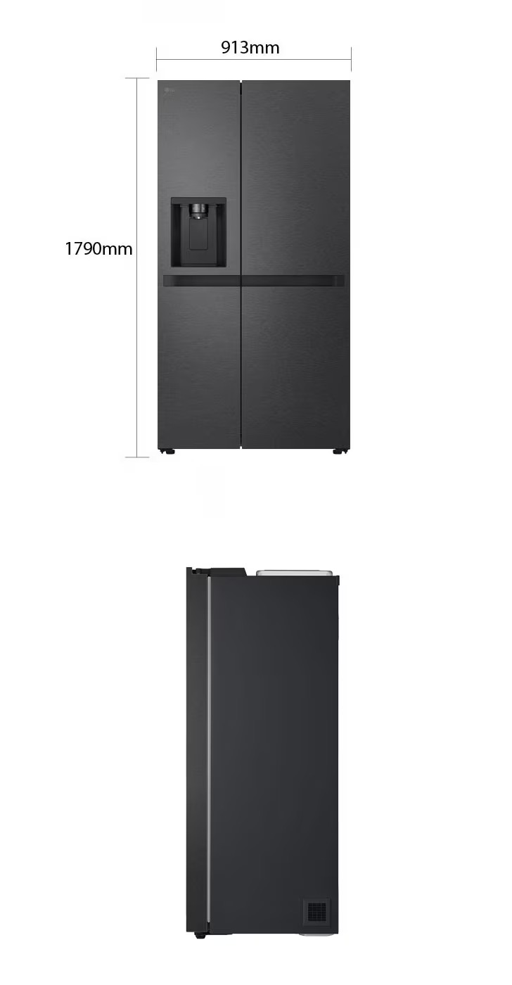 Tủ lạnh LG Inverter 641 lít Side By Side LSI63BLMA