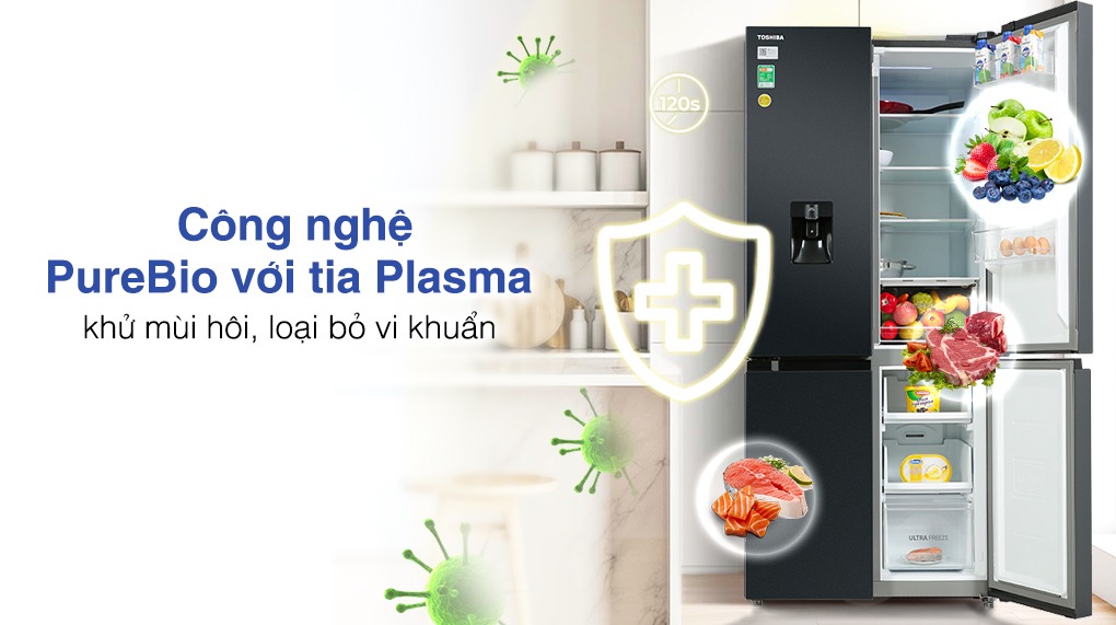 Tủ lạnh thông minh Toshiba Inverter 509 lít GR-RF605WI-PMV(06)-MG