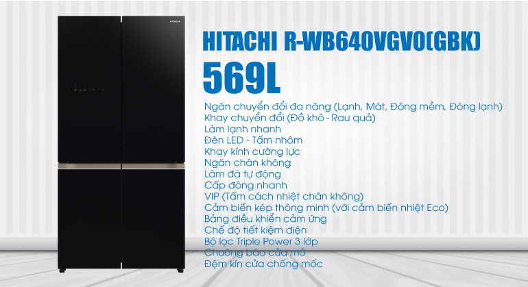 HITACHI R-WB640VGV0(GBK)