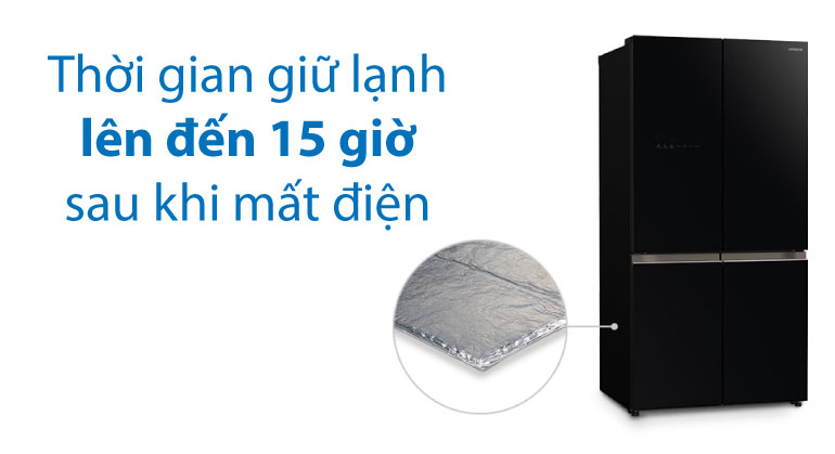 Thời gian giữ lạnh lên đến 15 giờ sau khi mất điện