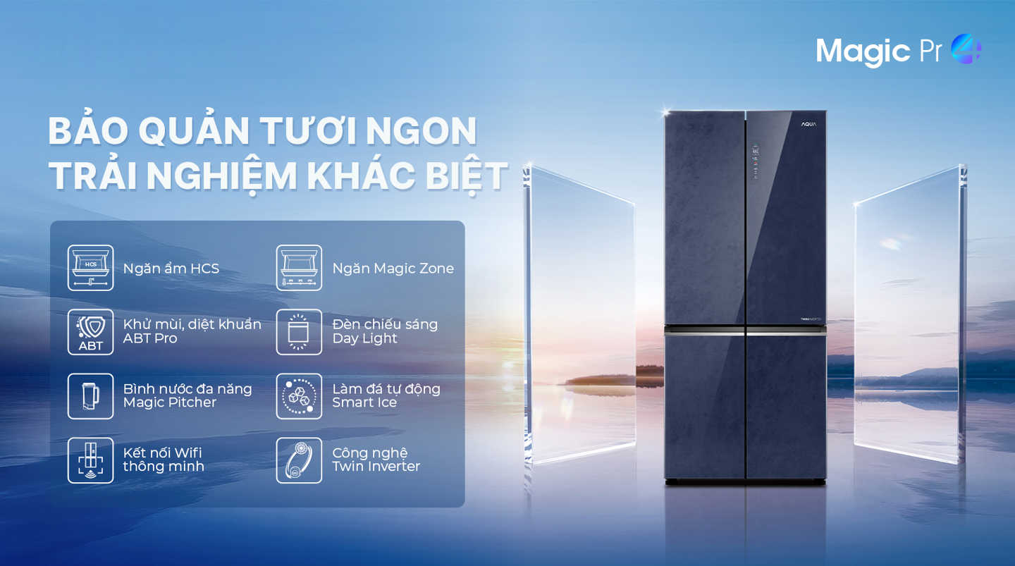 Công nghệ bảo quản tươi ngon của tủ lạnh Aqua