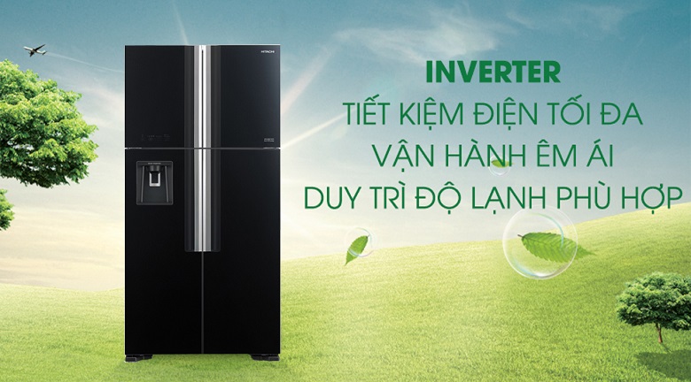 C&ocirc;ng nghệ Inverter - Tủ lạnh Hitachi Inverter 540 l&iacute;t R-FW690PGV7X GBK