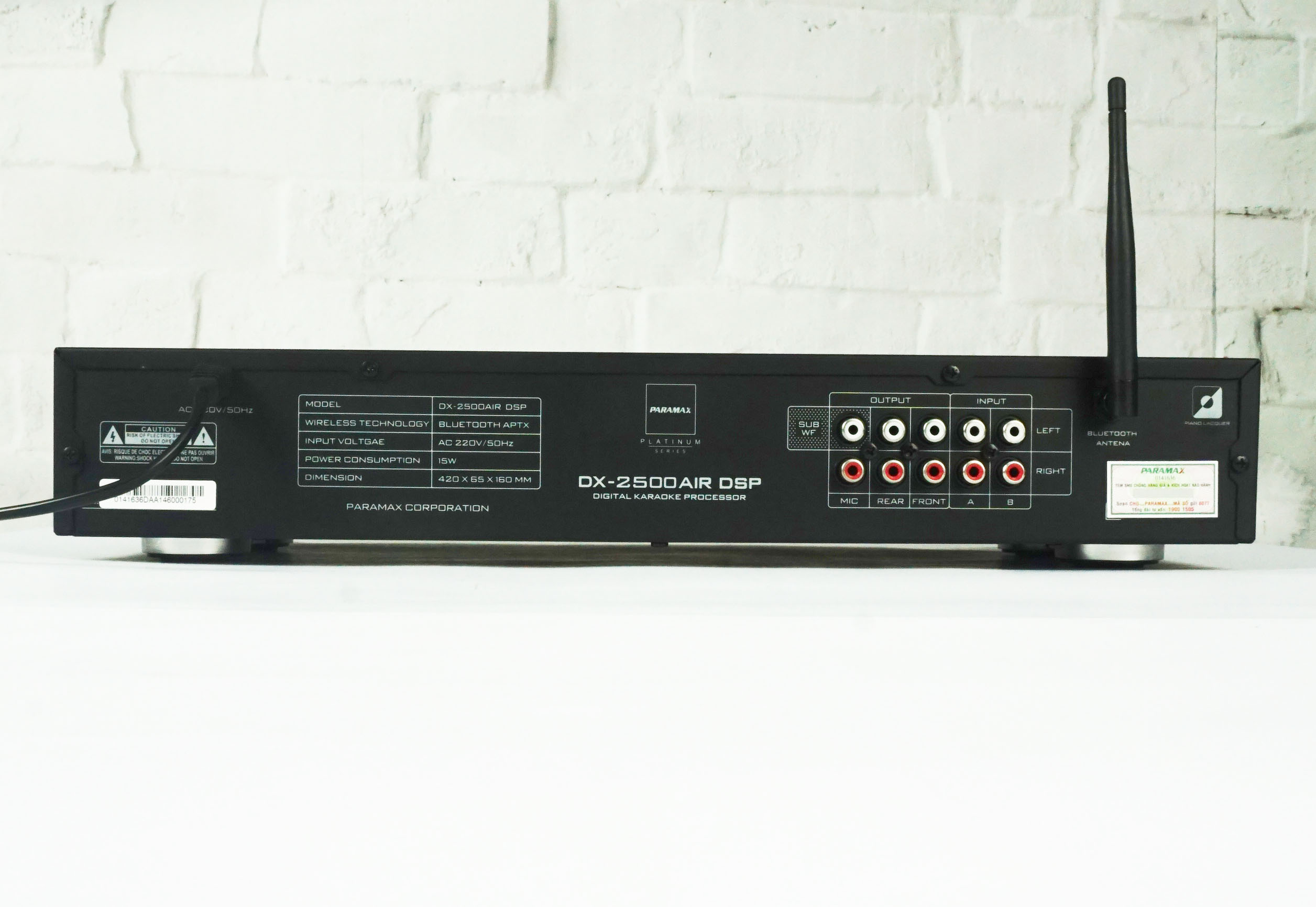 Vang số chỉnh cơ Paramax DX2500DSP AIR