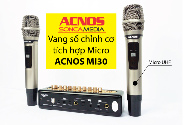 Vang số chỉnh cơ t&iacute;ch hợp Micro ACNOS MI30