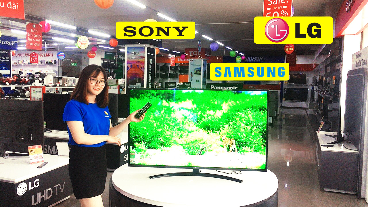 So sánh 2 chiếc tivi android 75 inch của Sony và TCL