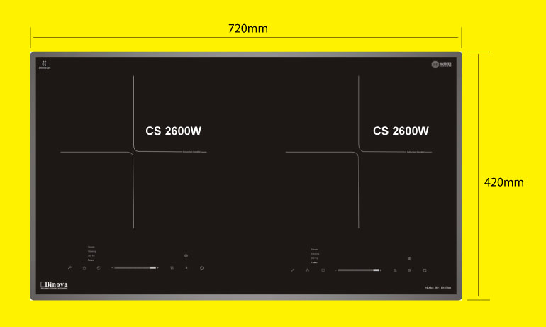 Bếp từ âm Binova BI-1101 Plus Inverter