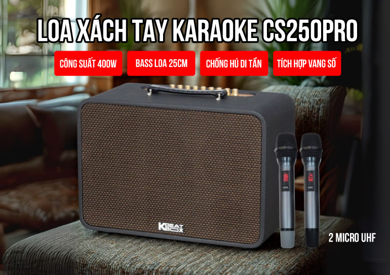 Loa xách tay Karaoke ACNOS 400W CS250PRO