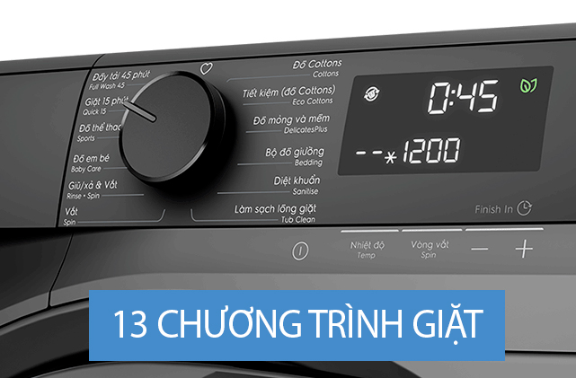 Máy giặt lồng ngang Electrolux 9kg Inverter EWF9023P5SC