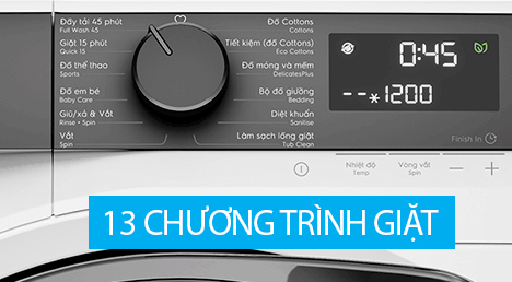 Máy giặt lồng ngang Electrolux 10kg Inverter EWF1023P5WC