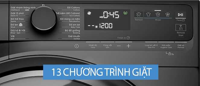 Máy giặt lồng ngang Electrolux 10kg Inverter EWF1043R7SC