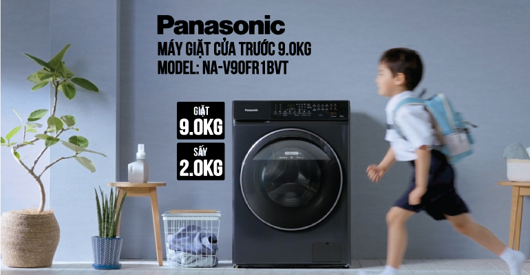 Máy giặt tích hợp sấy Panasonic 9/2kg NA-V90FR1BVT